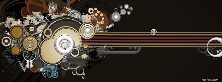 Photo guitar music creative Facebook Cover for Free