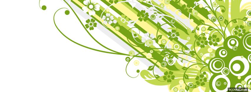 Photo green explosion creative Facebook Cover for Free