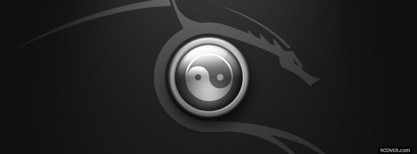 Photo ying yang creative Facebook Cover for Free