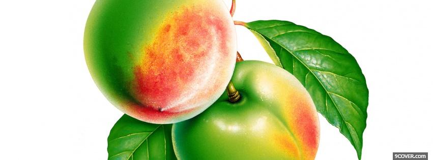 Photo riped apples food Facebook Cover for Free