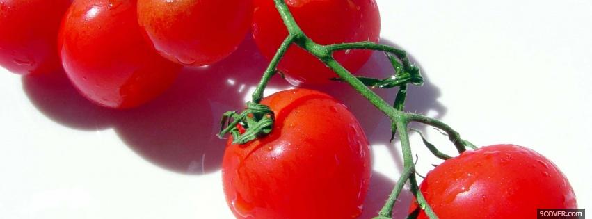 Photo cherry tomatoes Facebook Cover for Free
