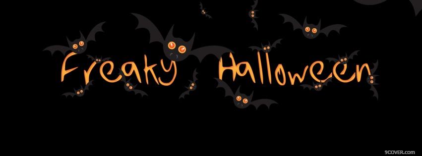Photo freaky halloween Facebook Cover for Free