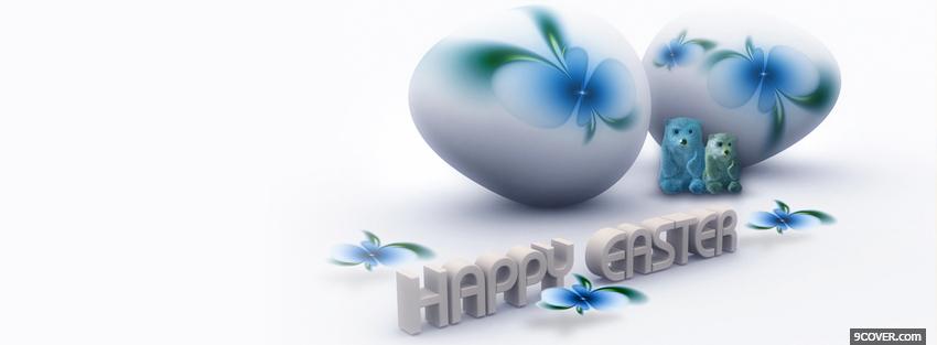Photo large eggs easter holiday Facebook Cover for Free