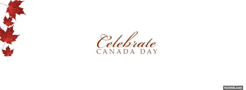 Photo celebrate canada day holiday Facebook Cover for Free