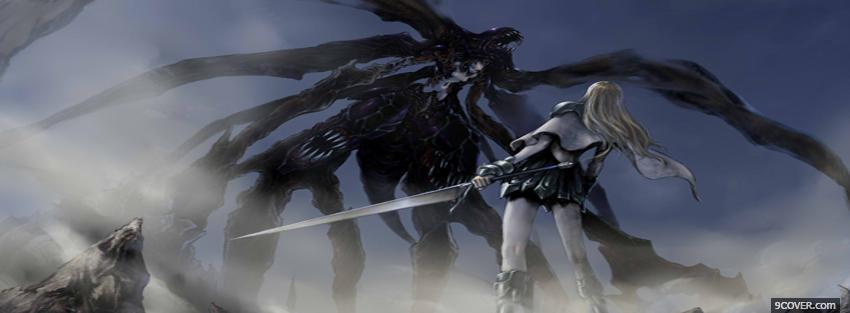 Photo fighting monster anime manga Facebook Cover for Free