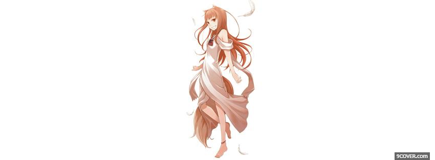 Photo spice and wolf manga Facebook Cover for Free