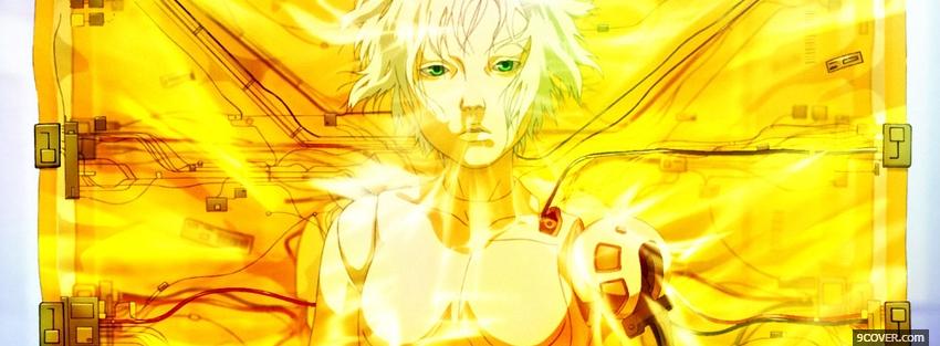 Photo gold ghost in the shell Facebook Cover for Free