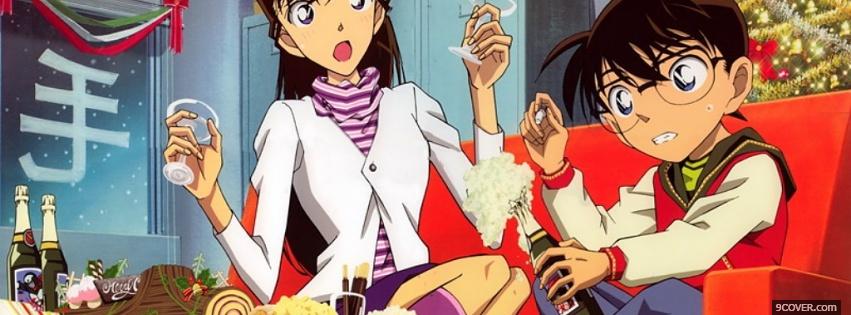 Photo drinking anime manga Facebook Cover for Free