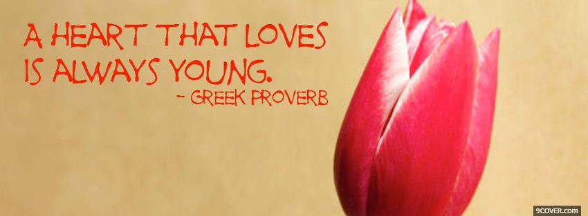 Photo always young quotes Facebook Cover for Free