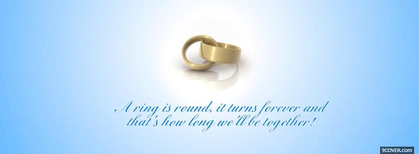 Photo round rings quotes Facebook Cover for Free