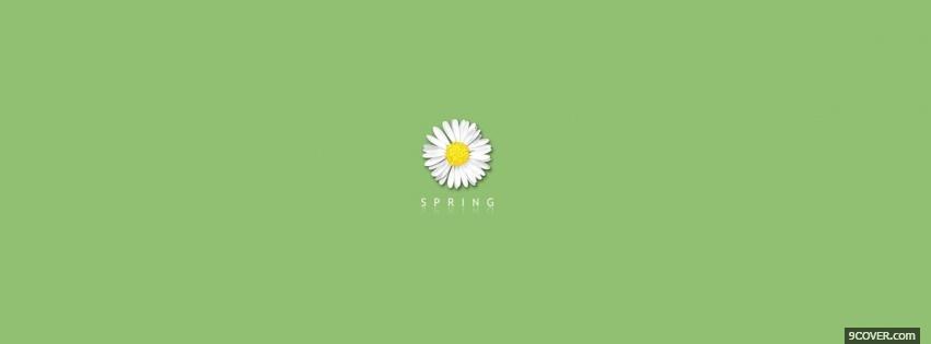 Photo green spring quotes Facebook Cover for Free