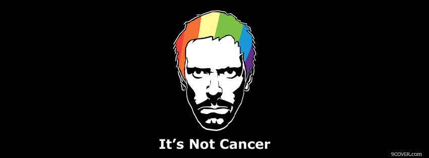 Photo its not cancer quotes Facebook Cover for Free