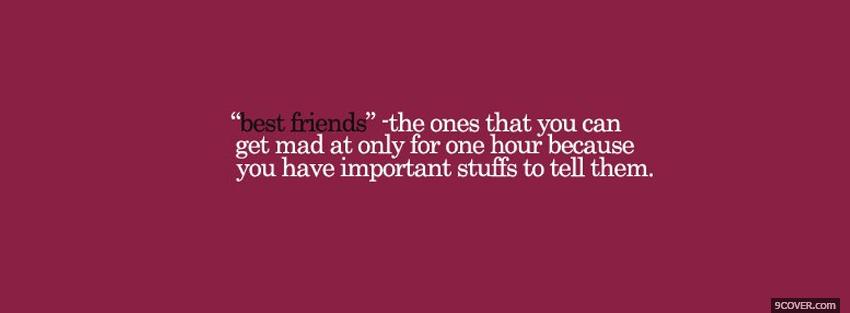 Photo best friends quotes Facebook Cover for Free