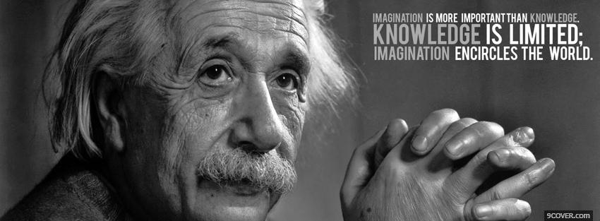 Photo knowledge is limited quote Facebook Cover for Free
