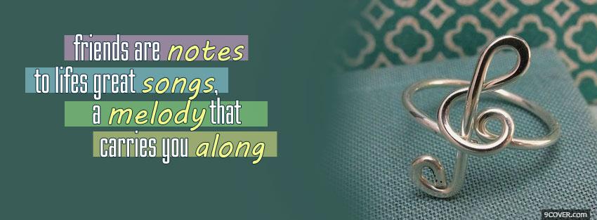 Photo friends are notes quotes Facebook Cover for Free