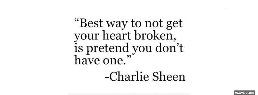 Photo charlie sheen quotes Facebook Cover for Free