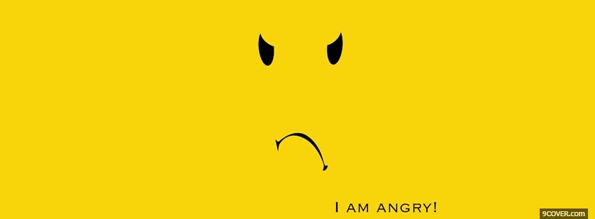 Photo i am angry quotes Facebook Cover for Free