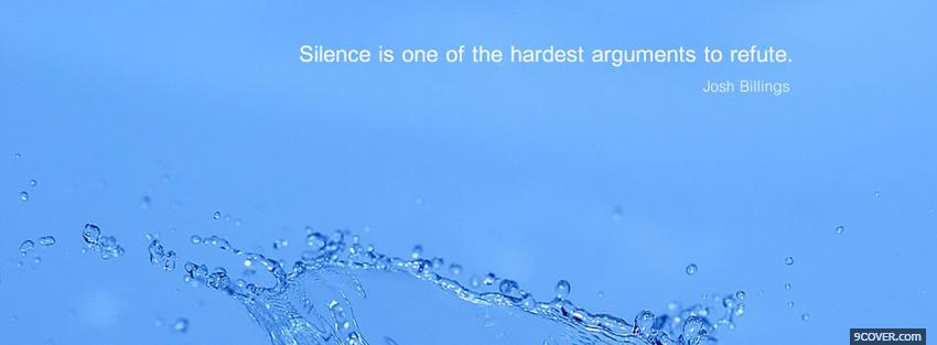 Photo hardest arguments quotes Facebook Cover for Free