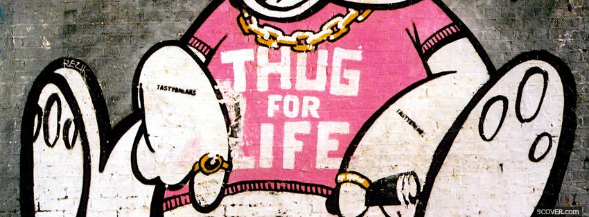 Photo thug for life quotes Facebook Cover for Free