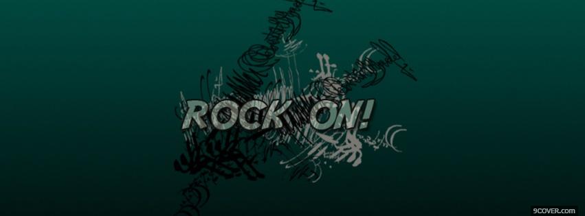Photo rock on quotes Facebook Cover for Free