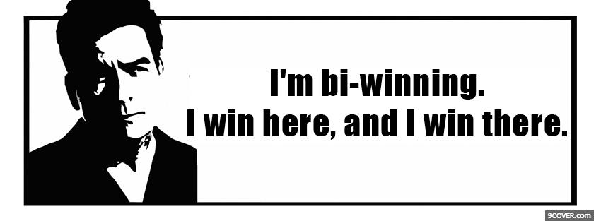 Photo bi winning quotes Facebook Cover for Free