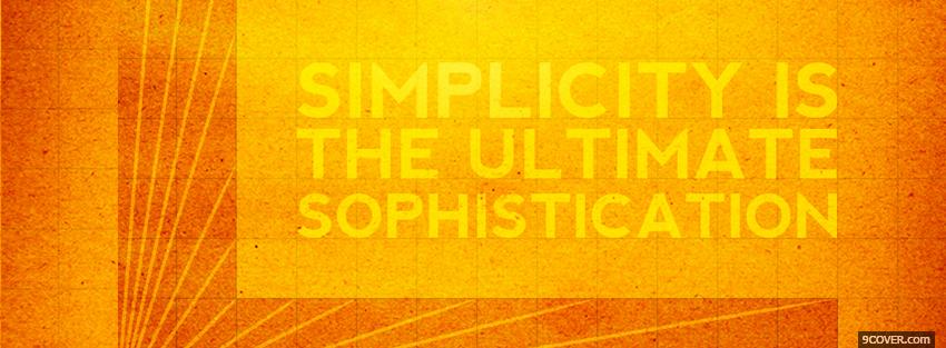 Photo ultimate sophistication quotes Facebook Cover for Free