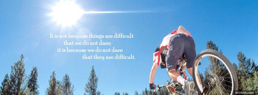 Photo we do not dare quote Facebook Cover for Free