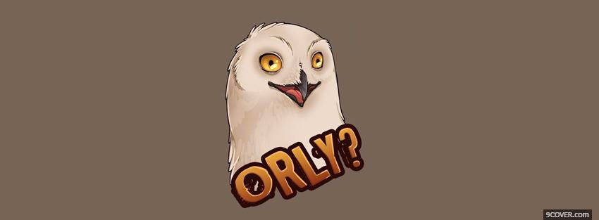 Photo owl orly quotes Facebook Cover for Free