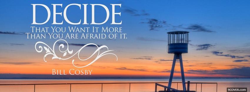 Photo bill cosby quote Facebook Cover for Free