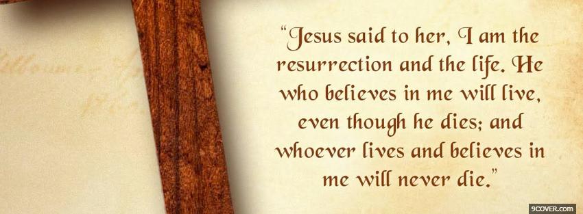 Photo jesus quote religions Facebook Cover for Free