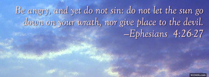Photo ephesians quote religions Facebook Cover for Free