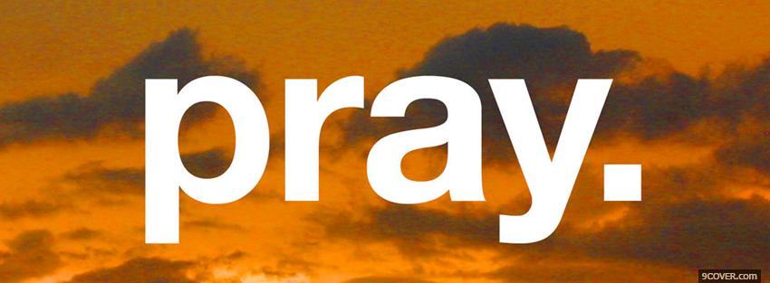 Photo pray religions Facebook Cover for Free
