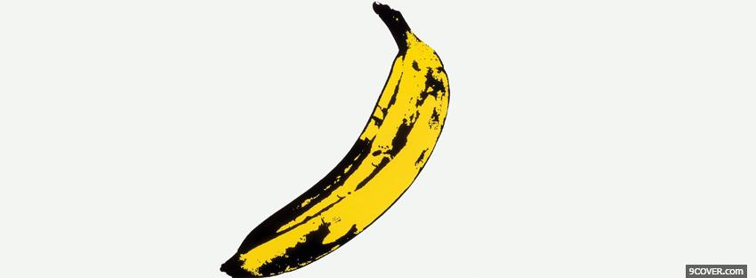 Photo yellow black banana simple Facebook Cover for Free