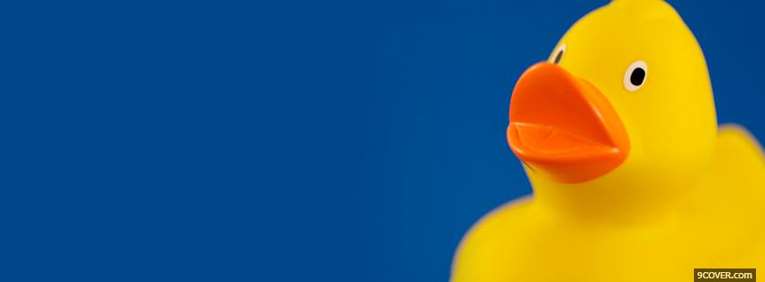 Photo yellow ducky simple Facebook Cover for Free