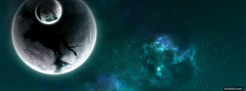 Photo planets and space Facebook Cover for Free
