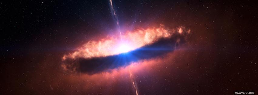 Photo universe explosion space Facebook Cover for Free