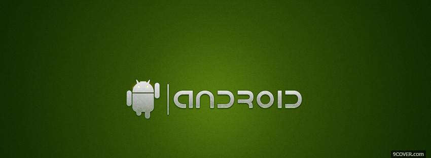 Photo green android technology Facebook Cover for Free