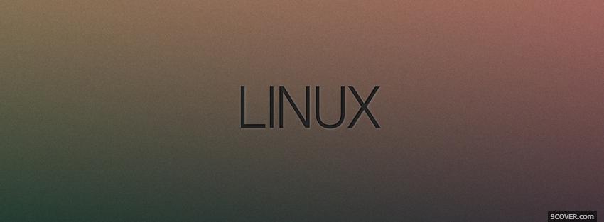 Photo linux technology Facebook Cover for Free