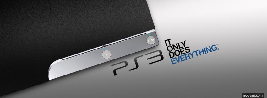 Photo ps3 it does everything Facebook Cover for Free