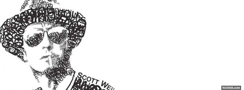 Photo scott weiland typography Facebook Cover for Free