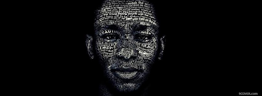 Photo mos def portrait typography Facebook Cover for Free