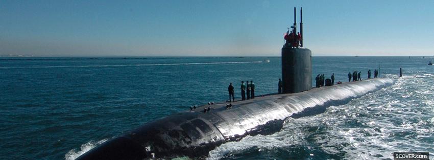 Photo us navy in waters war Facebook Cover for Free