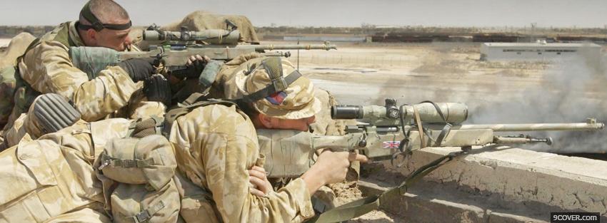 Photo british snipers war Facebook Cover for Free