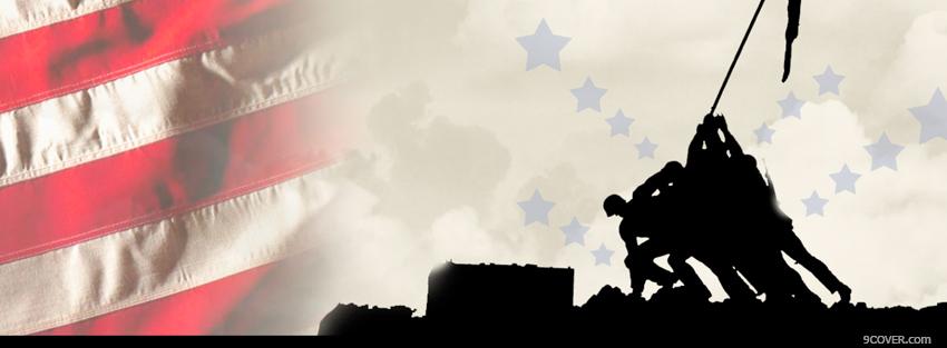 Photo veterans day war Facebook Cover for Free