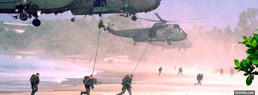 Photo royal marines war Facebook Cover for Free