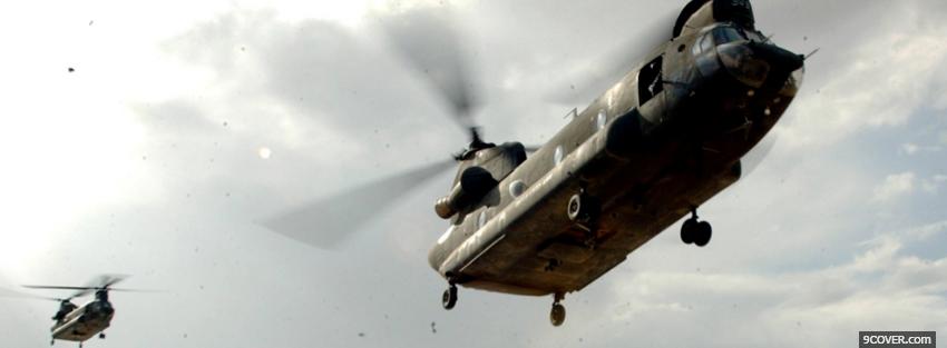 Photo boeing chinook war Facebook Cover for Free