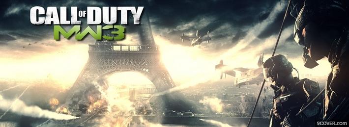 Photo Call Of Duty MW3  Facebook Cover for Free