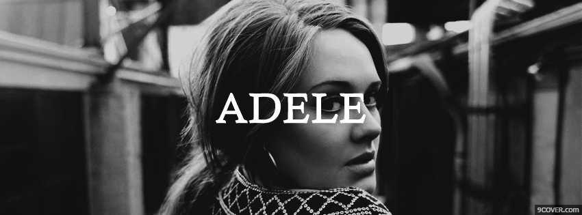 Photo Adele Facebook Cover for Free