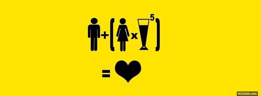 Photo Beer Equation Facebook Cover for Free