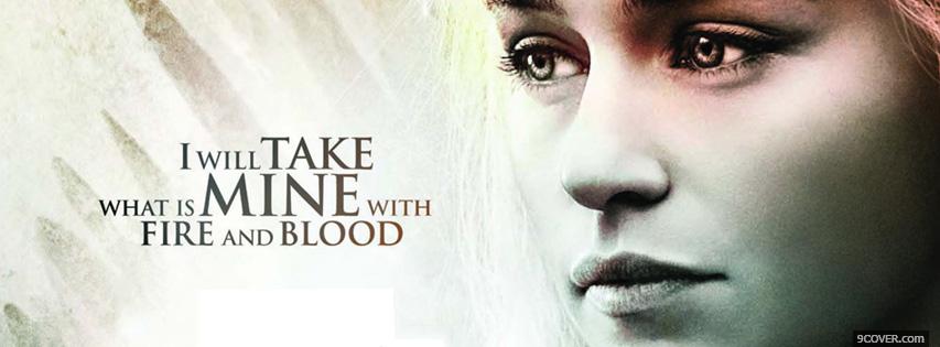 Photo Daenerys Targaryen Facebook Cover for Free